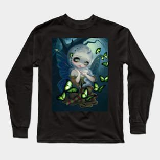 Chibi Fairy Girl with Butterflies Long Sleeve T-Shirt